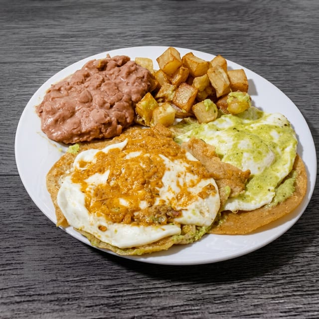 Omelette a la Mexicana (Mexican Omelette).